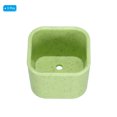 thumbnail image 3 of Unique Bargains 2' Square Plastic Succulent Planter with Drainage Flowerpot Container, Green 3 Pack, 3 of 5