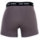 thumbnail image 5 of Happy Shorts Calzoncillos para Hombre, Paquete de 3 - Retro Jersey, Cintura con Logotipo Morado/Negro/Gris XL (X-Large), 5 of 7