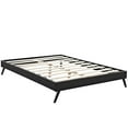 thumbnail image 3 of Modway Loryn King Vinyl Bed Frame with Round Splayed Legs in Black, 3 of 6