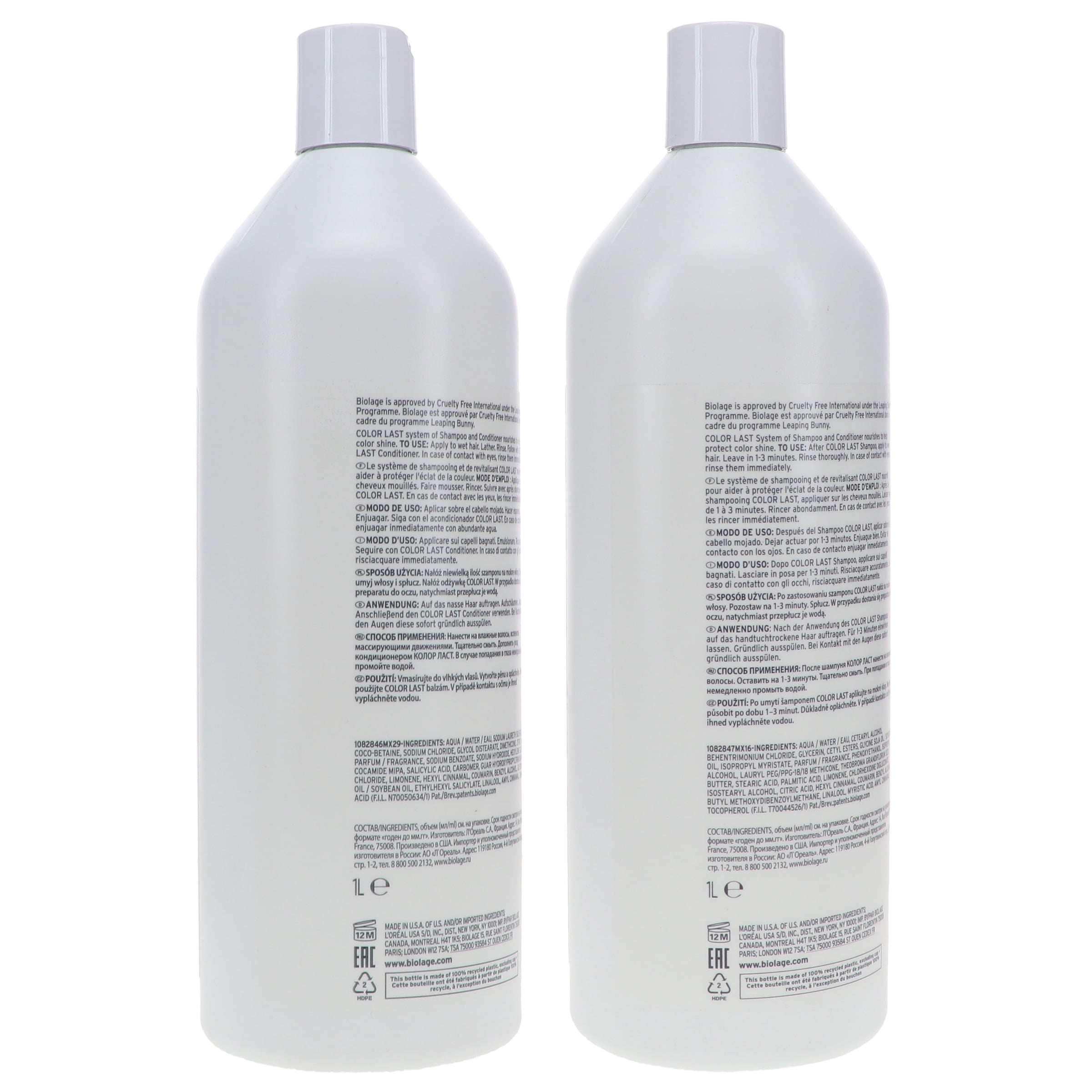 Biolage Colorlast Shampoo 33.8 oz & Conditioner 33.8 oz Combo Pack