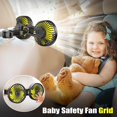 thumbnail image 4 of Ventilador de coche Qioe, ventiladores USB para asientos de coche, 3 velocidades, viento fuerte, 5 V, 4 of 7