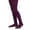 Plum, variant on Girls Solid Pima Cotton Nylon Stocking Tights 1 Pack