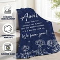 thumbnail image 5 of Gifts for Aunt, Aunt Gifts, Best Aunt Ever Gifts, Birthday Gift for Aunt, Aunt Blanket, Gifts for Aunt from Niece, to My Aunt Throw Blankets, Blanket for Aunt 60"x80", 5 of 6