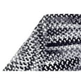 thumbnail image 5 of Better Trends Oval Braided Rug 20"x 30" 100% Cotton Rug for Indoor Use, Area Rug for Bedroom Ombre Chenille Collection - (Black), 5 of 7