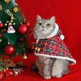 thumbnail image 2 of Small Dog Christmas Costume Hoodie, Cat Pet Santa Cape Outfit with Hat, Soft and Thick Polar Fleece Cat Xmas Cloak Clothes for Cats and Small Dogs Holiday Cosplay Party Red S, 2 of 7