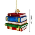 thumbnail image 5 of Clearance items! SLMOTUAE Christmas Tree Ornament Gifts For Book Lovers 2D Acrylic Christmas Book Car Decoration Home Decoration Home Decor Accents, 5 of 5