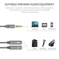thumbnail image 4 of 3.5mm Audio Splitter Cable for Computer Jack 3.5mm 1 Male to 2 Female Mic Y Splitter AUX Cable Headset Splitter Adapter, 4 of 5
