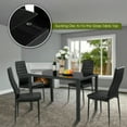 thumbnail image 4 of Gymax 5 Piece Table Chair Kitchen Dining Set Furniture Glass Metal, 4 of 8