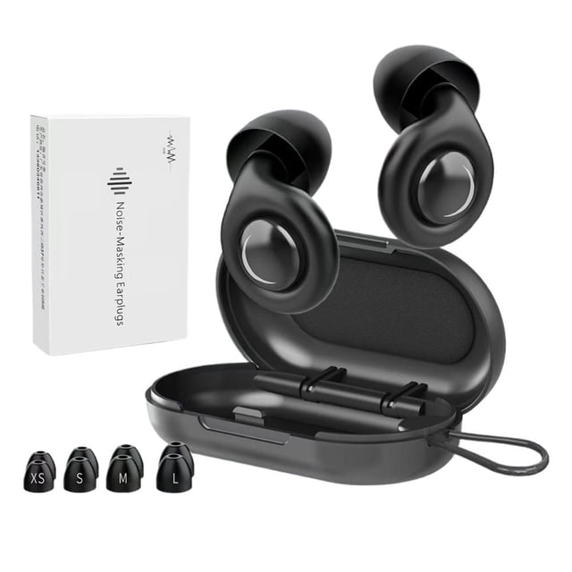 Bouchons d'Oreilles - Bouchons d'Oreilles en Silicone Réutilisables pour Dormir avec Design Antibruit pour Repos Paisible, Voyage et Soulagement Léger des Ronflements