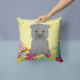 thumbnail image 2 of Caroline's Treasures BB6059PW1414 Easter Eggs Glen of Imal Grey Fabric Decorative Pillow , 14Hx14W, multicolor, 2 of 4