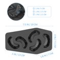 thumbnail image 4 of WINOMO Teeth Ice Cube Mold Halloween Theme Ice Cube Tray Chocolate Candy Mold DIY Kitchen Accessories (Black), 4 of 6