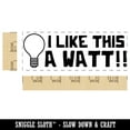 thumbnail image 2 of I Like This a Watt Lot Light Bulb Teacher Student School Self-Inking Rubber Stamp Ink Stamper - Lime Green Ink - Large 2-3/4 Inch, 2 of 7