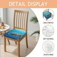 thumbnail image 2 of Sea Turtle Seat Covers for Dining Room Chairs Set Of 4,Stretch Printed Washable Chair Seat Cover with Elastic Ties and Button,Removable Waterproof Couch Cushion Covers, 2 of 6