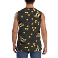 thumbnail image 4 of Bingfone Bumblebee Pattern Men's Tank Tops Workout Sleeveless Tee Shirts Running Beach Tanks for Men-Medium, 4 of 8