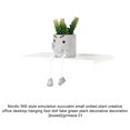 thumbnail image 3 of Toystoory Pequeñas plantas artificiales de PVC en macetas para la decoración del hogar, decoración decorativa y encantadora para la Decoración del hogar mueca01, 3 of 6