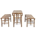 thumbnail image 3 of vidaXL Beer Table with 2 Benches 100 cm Bamboo, 3 of 4