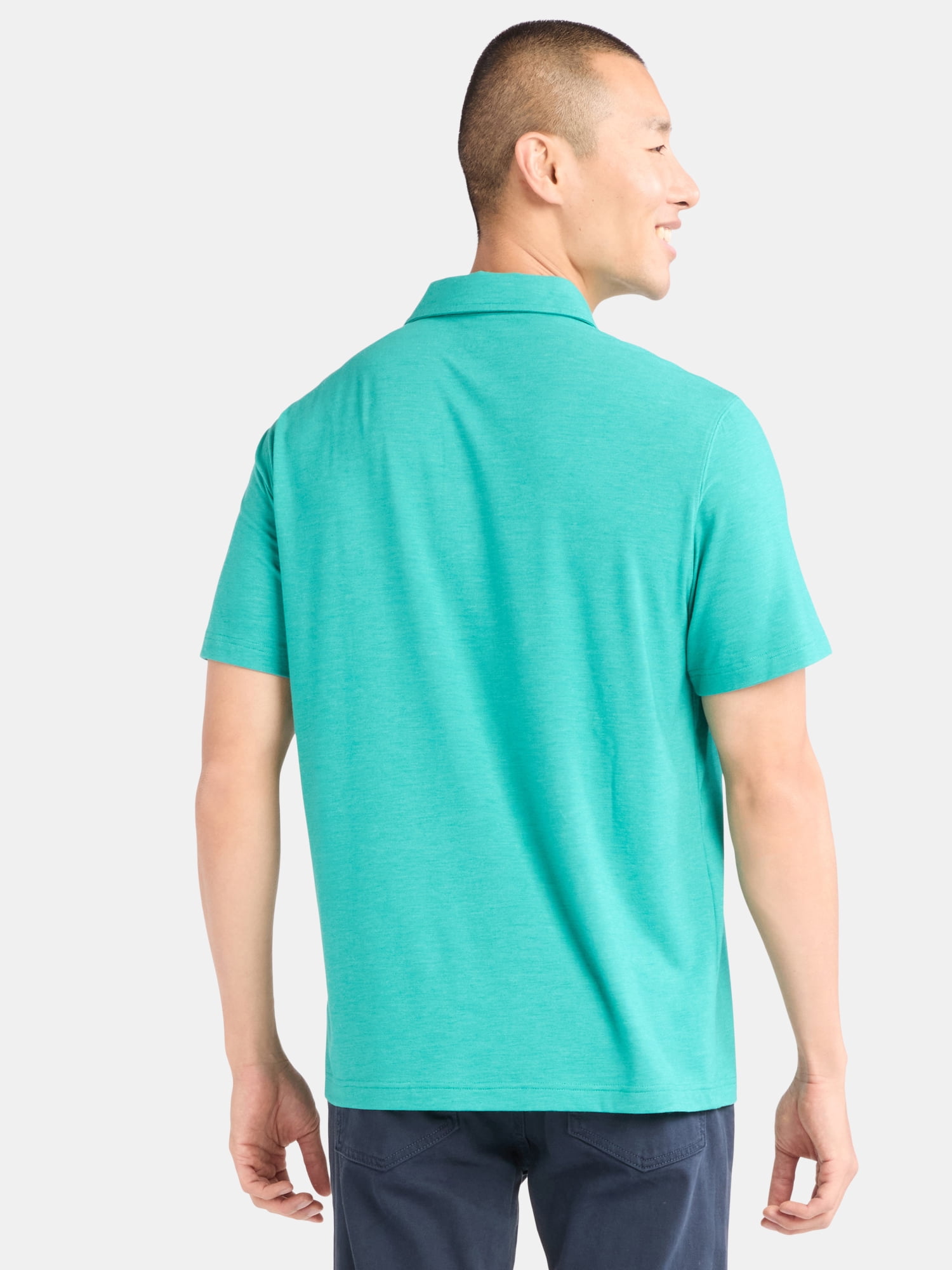 George Men's & Big Men's Poly Polo with Short Sleeves, Sizes S-3XL