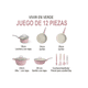 thumbnail image 2 of Batería De Cocina Juego De Sartenes Antiadherente 12 Piezas Xtellar rosa, 2 of 4