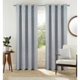 thumbnail image 4 of Jansen Geometric Blackout Window Curtain Panel 90 inches Grey, 4 of 5