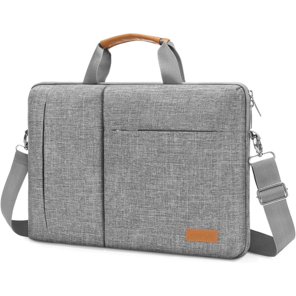MOSISO Laptop Shoulder Bag, 15-15.6 inch Computer Bag Compatible with MacBook Pro 16 inch, HP, Dell, Lenovo, Asus Notebook, Laptop Sleeve with Front Vertical & Horizontal Hidden Zippers Pockets