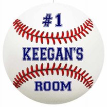 KEEGAN'S Bedroom 14" Round Metal Sign Boys Room Wall Decor Gift 100140030226