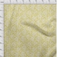 thumbnail image 3 of oneOone Cotton Poplin Light Yellow Fabric Geometric & Floral Texture Fabric For Sewing Printed Craft Fabric By The Yard 42 Inch Wide, 3 of 4