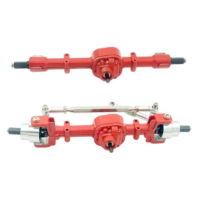 Eje trasero delantero CUTICAT apto para D90 D99S MN96 MN99 MN99S 1/12 RC todoterreno camión de orugas accesorio de piezas de actualización roja