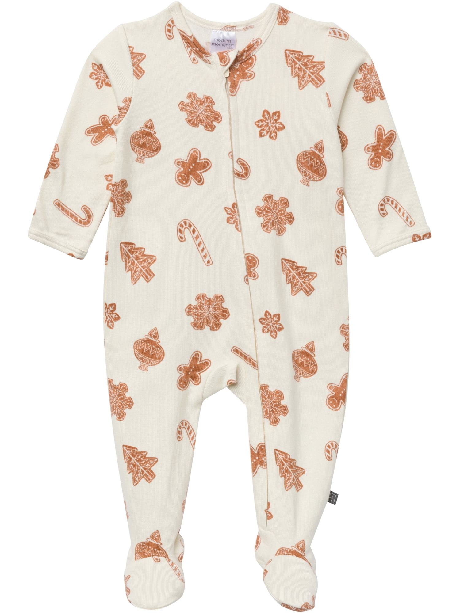 Modern Moments by Gerber Gender Neutral Sleep ´N Play Christmas Pajamas, 2-Pack, Sizes Newborn - 6/9 Months