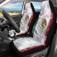 thumbnail image 2 of XYZCANDO Mexican Flag Car Seat Covers 2 Pack Protector Car Front Seat Covers Car Interior car Front Seats, Lightweight Non-Slip SUV Van, 2 of 9