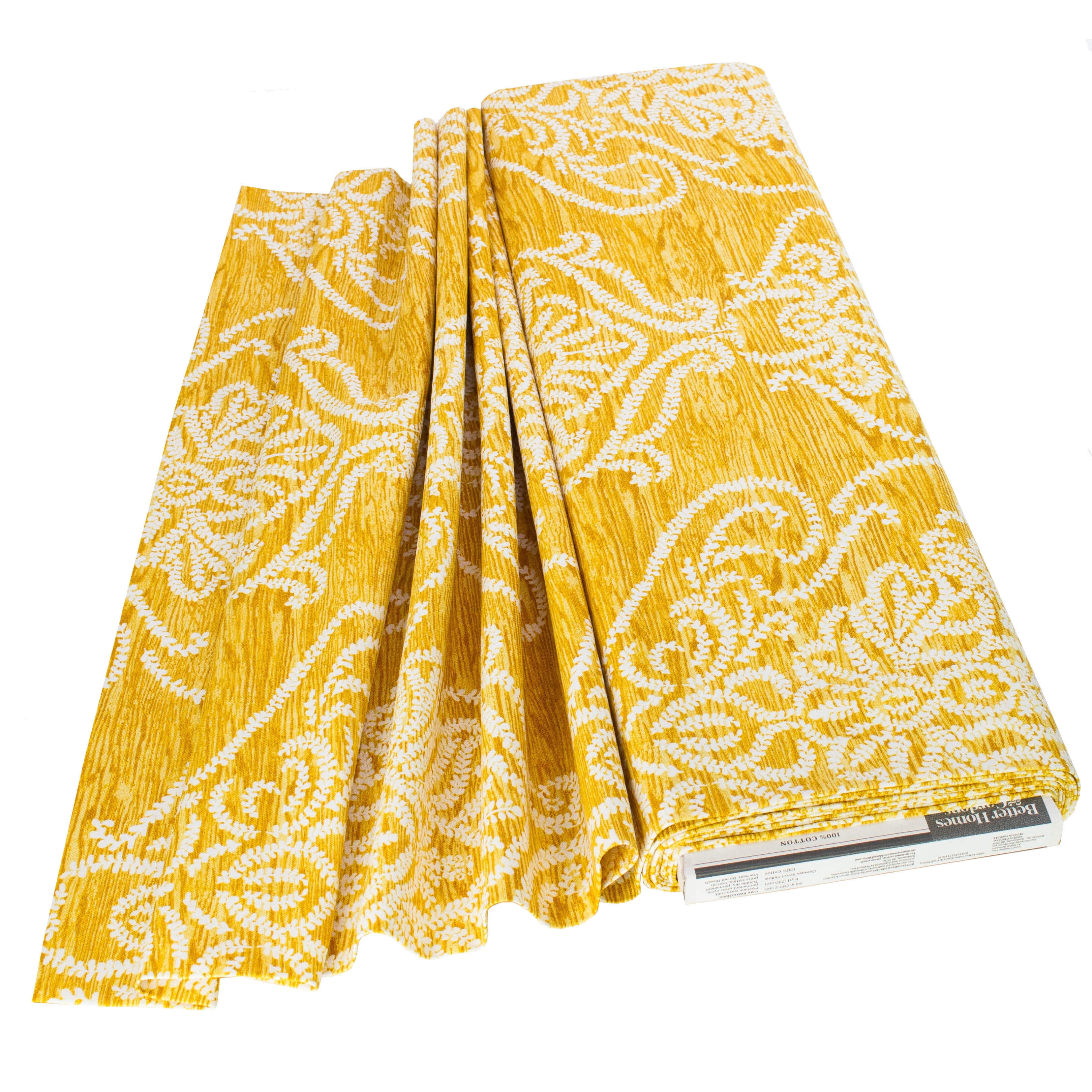 Better Homes & Gardens Damask Scroll Color Yellow 8 Yards by the