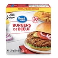 thumbnail image 2 of Great Value Frozen Beef Value pack Burgers, 2.27 kg, 2 of 5