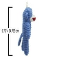 thumbnail image 3 of 9.75inch Plush Corduroy Squeaky Blue Sock Monkey Pet Toy, 3 of 5