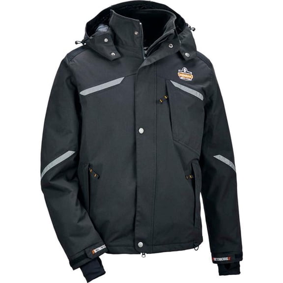 Ergodyne® N-Ferno® 6466 Thermal Jacket 500D Nylon Shell 4XL Black