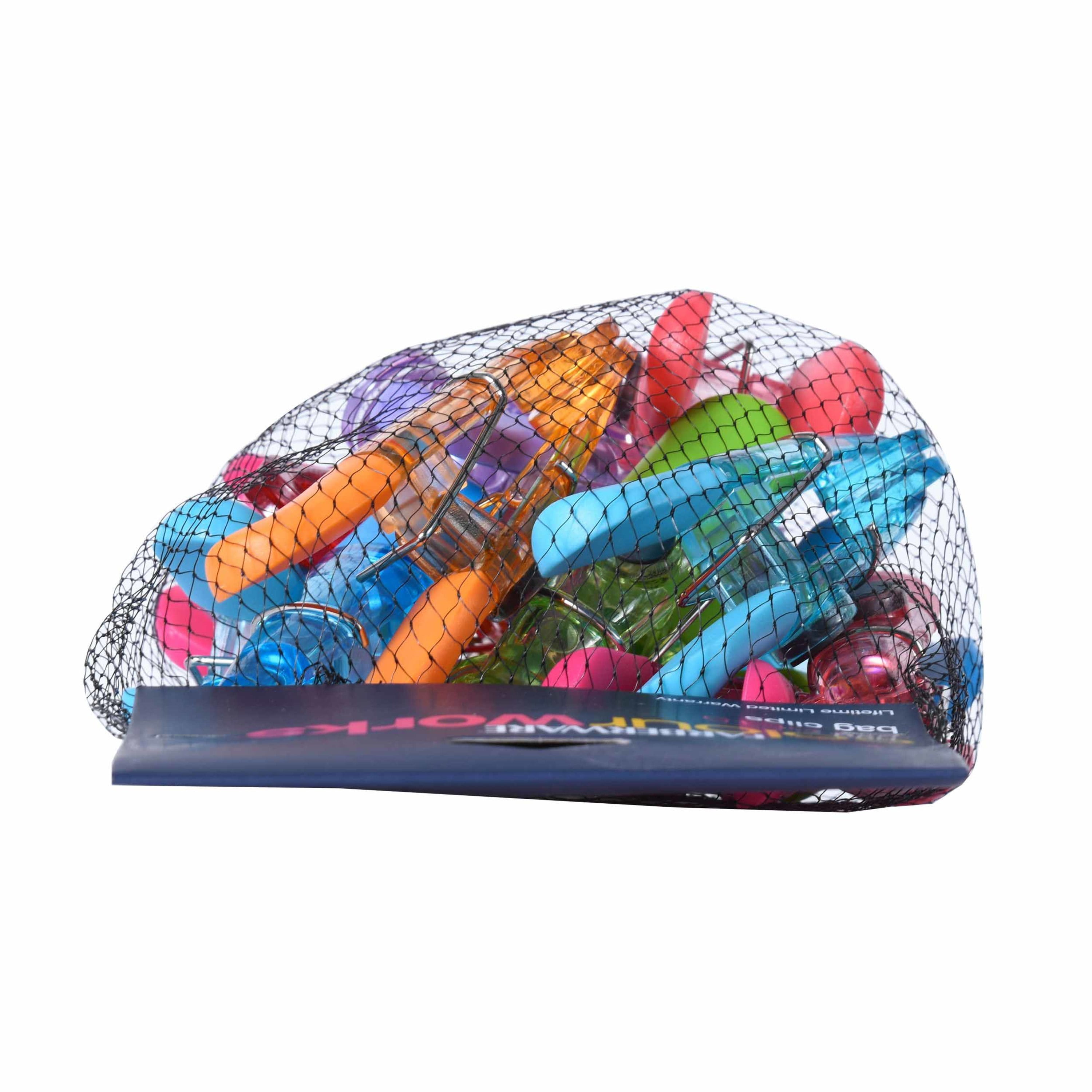 Farberware Colourworks Set of 15 Bag Clips, Translucent Colors