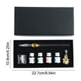 thumbnail image 3 of Btomtd Flower Glass Pen Set Include Multiple 20ml Ink Bottles Pen Rack Brush Washing Cup With Crystal Glass Ideal Gift For Birthday Festival, 3 of 7