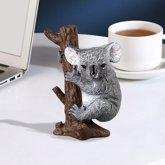 Desktop Decor Solid Tree Trunk Hugging Koala Koala Model Hands