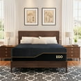 thumbnail image 2 of EGOHOME 14 inch Firm Full Mattress, Memory Foam Mattres with Cooling Cover, Bed in a Box, CertiPUR-US Certified, Breathable and Supportive, Made in USA, 54x75x14 Black, 2 of 7