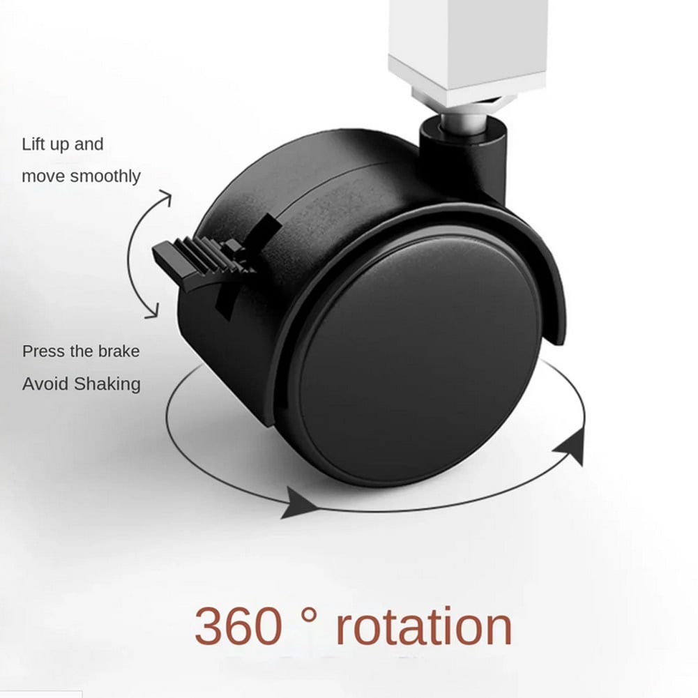 Standing Desk Adjustable Height, Mobile Stand Up Desk with Wheels Small Computer Desk Rolling Desks, Portable Laptop Standing Table for Home Office Study Bedroom