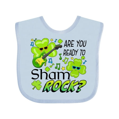 

Inktastic Are You Ready to ShamROCK- Fun St. Patrick s Day Gift Baby Boy or Baby Girl Bib