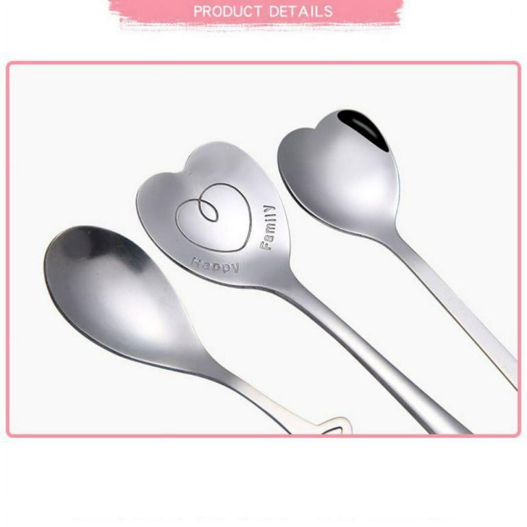 Stainless Steel Heart Shaped Tea Infuser Spoons Long Grip - Temu