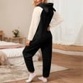 thumbnail image 3 of Combinaison pour Femmes, Pyjama à Manches Longues avec Capuche, Combinaison Chaude d'Hiver, Vêtements de Nuit, Pyjamas pour Femmes, 3 of 6