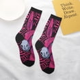 thumbnail image 4 of Uemuo ink Donkey Pop Art Printed Kids Boys Socks Seamless Crew Socks Crazy Funny Athletic Sport Socks for Children, 4 of 5