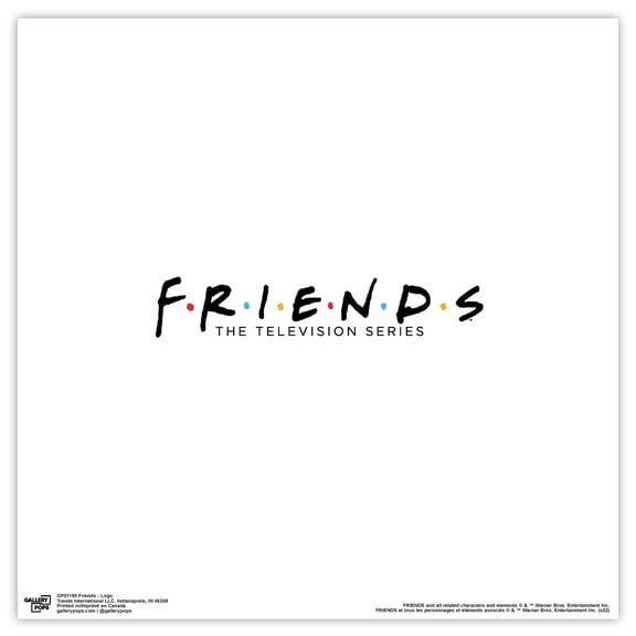 Gallery Pops Friends - Logo Wall Art, Unframed Version, 12" x 12"