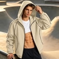 thumbnail image 4 of KyCheLot Mens Jackets Zip up Windbreaker Hooded with Pockets Loose Casual Outdoor Running Coat, 4 of 9