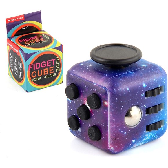 JINGYANG Jouets Anti-Stress pour Réduire l'Anxiété Adultes Enfants dés de Décompression Colorés Éliminent les Mauvaises Habitudes Multi-Fonctions Faciles à Transporter Cadeau Anniversaires Festivals (Couleur Arc-en-Ciel)