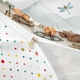 thumbnail image 4 of meiyoeat Watercolor Camping Bedding For Boys,Fox Tent Print Duvet Cover Full,Polkadot Reversible,3-Piece,1 Duvet Cover and 2 Pillowcases, 4 of 6