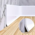 thumbnail image 3 of YiFeng 4'' (W) x 40' (L) White Flexible Skirting Board Trim, Self-Adhesive PVC Skirting Trim Covers, 3 of 6