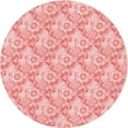 thumbnail image 1 of Ahgly Company Machine Washable Indoor Round Transitional Red Area Rugs, 5' Round, 1 of 7
