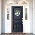 thumbnail image 3 of Wishrage Welcome Sign Hello Front Door Round Wood Sign Hanging Welcome Sign for Farmhouse porch Spring Welcome Sign Front Door Decoration, 3 of 4