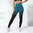 thumbnail image 7 of Mnuaqn Women High Waisted Leggings Seamless Workout Yoga Pants Butt Lift Tummy Control Blue for Size XL, 7 of 7